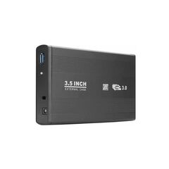 Точка ПК Внешний корпус для жесткого диска SSD/HDD 3.5", USB 3.0 , алюминий, черный