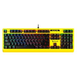 Точка ПК Игровая клавиатура Bloody B810RC Punk, желтый/черный
