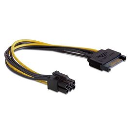 Точка ПК Переходник питания для видеокарты PCI-E 6pin -> SATA, Gembird (CC-PSU-SATA)