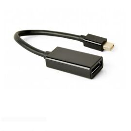 Точка ПК Переходник/адаптер Cablexpert mini DisplayPort - DisplayPort (A-mDPM-DPF4K-01), черный