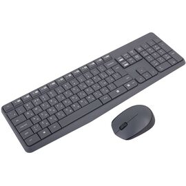 Точка ПК Клавиатура и мышь Logitech MK235 Wireless Keyboard and Mouse, серый