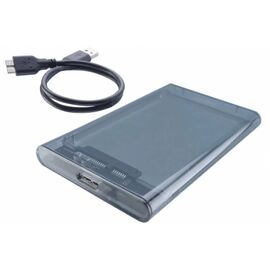 Точка ПК Внешний корпус для 2.5” SSD/HDD SATA USB 3.0, прозрачный пластик