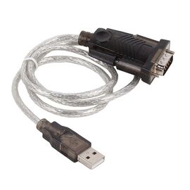 Точка ПК Переходник ORIENT Кабель-адаптер  USS-101N, USB Am to RS232 DB9M (chipset Prolific PL2303RA), 0.8м,