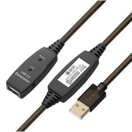 Точка ПК Кабель удлинительный GCR USB 2.0 A (M) - A (F), 15м, активный, GCR-53807