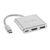 Точка ПК Переходник/адаптер Telecom USB Type-C - HDMI/USB Type-C/USB (TUC010), серебристый
