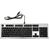 Точка ПК Игровая клавиатура OKLICK 970G Dark Knight Silver USB Outemu Blue, изображение 7
