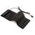 Точка ПК Гибкая силиконовая клавиатура, английская раскладка, черный, изображение 2