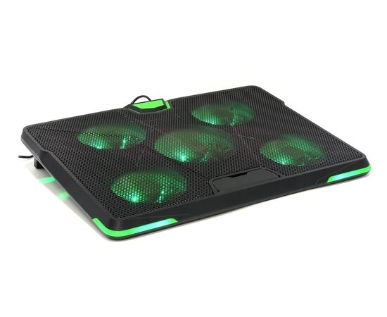 Точка ПК Подставка для ноутбука CROWN MICRO CMLS-132, черный/зеленый