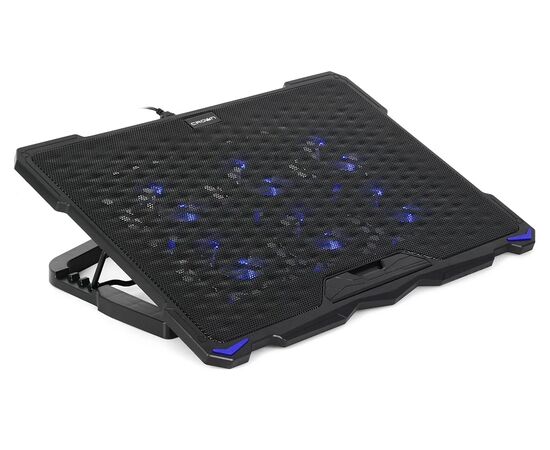 Точка ПК Подставка для ноутбука CROWN MICRO CMLS-403, черный/синяя подсветка