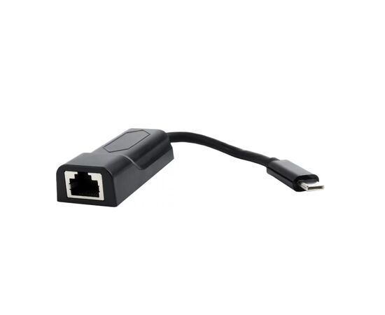 Точка ПК Сетевой адаптер Gembird A-CM-LAN-01 USB Type C - RJ45, черный