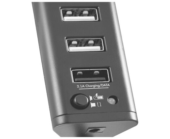 Точка ПК USB-концентратор GiNZZU GR-315UB, разъемов: 7, черный, изображение 4