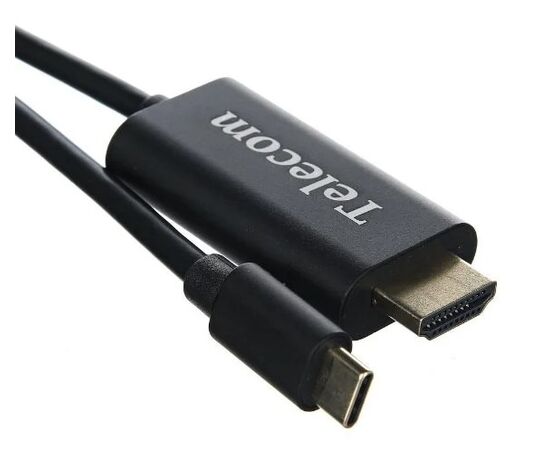 Точка ПК Кабель Telecom HDMI - USB Type-C 1.8м 4К 30HZ (TCC005-1.8M), черный, изображение 2
