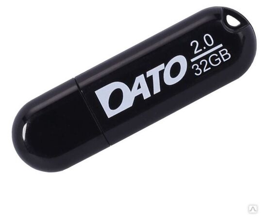 Точка ПК Флешка Dato 64Gb DS2001 DS2001-64G USB2.0 черный, изображение 4