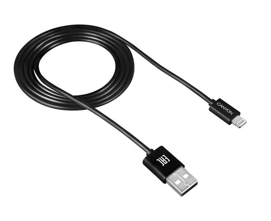 Точка ПК Кабель Canyon USB - Lightning, 1м, Canyon (CNE-CFI1B)