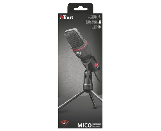 Точка ПК Микрофон Trust GXT 212 Mico (23791), черный, изображение 8