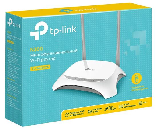 Точка ПК Wi-Fi роутер TP-LINK TL-WR842N, изображение 6