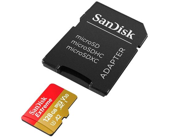 Точка ПК Карта памяти SanDisk Extreme microSDXC 1 ТБ Class 10, V30, A2, UHS-I, R/W 160/90 МБ/с, адаптер на SD, изображение 6