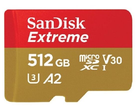 Точка ПК Карта памяти SanDisk Extreme microSDXC 1 ТБ Class 10, V30, A2, UHS-I, R/W 160/90 МБ/с, адаптер на SD, изображение 13