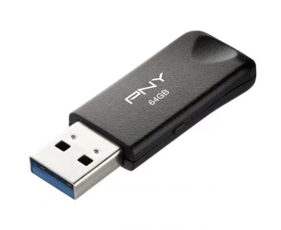 Точка ПК Флешка PNY Attache Classic 64GB USB 3.0, черный (FD64GATTC30KTRK-EF)
