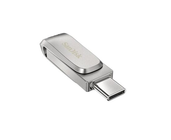 Точка ПК Флешка SanDisk Ultra Dual Drive Luxe USB/Type-C 1tb, серебристый, изображение 2
