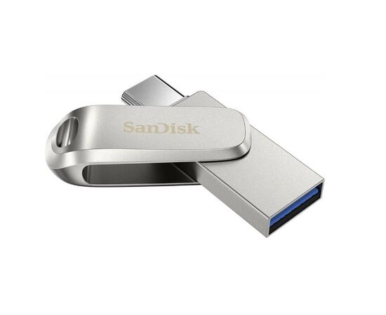 Точка ПК Флешка SanDisk Ultra Dual Drive Luxe USB/Type-C 1tb, серебристый, изображение 3