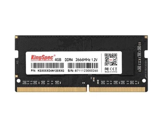 Точка ПК Оперативная память Kingspec 4 ГБ DDR4 2666 МГц CL19 SO-DIMM KS2666D4N12004G