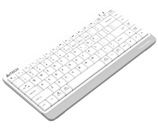 Точка ПК Беспроводная клавиатура A4Tech Fstyler FBK11 BT/Radio, slim, белый/серый, изображение 2