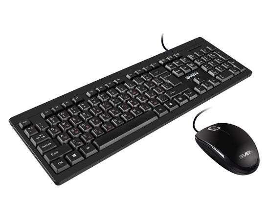 Точка ПК Комплект клавиатура+мышь проводной SVEN KB-S320C, черный