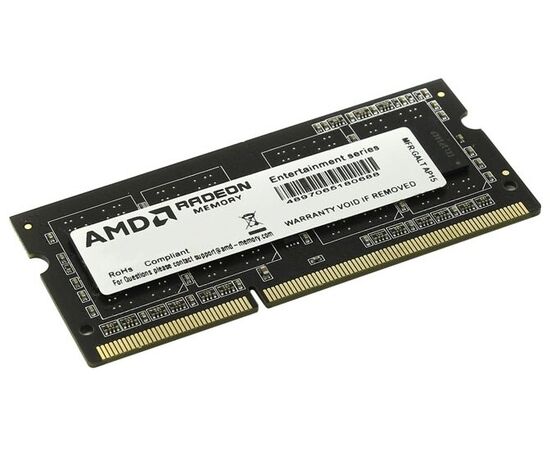 Точка ПК Оперативная память AMD 4 ГБ DDR3 1600 МГц SODIMM CL11 R534G1601S1S-U, изображение 2