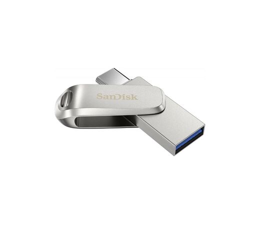Точка ПК Флешка SanDisk Ultra Dual Drive Luxe USB/Type-C 512 ГБ, серебристый, изображение 3