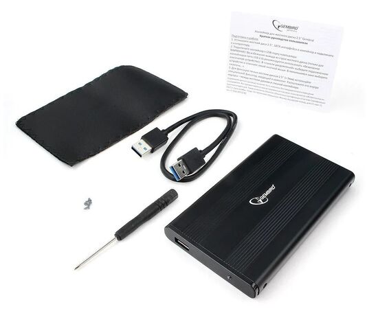 Точка ПК Корпус для HDD/SSD Gembird EE2-U3S-5 черный, изображение 2