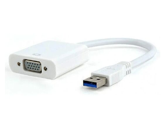 Точка ПК Видеоадаптер USB 3.0 - VGA конвертер Cablexpert AB-U3M-VGAF-01-W