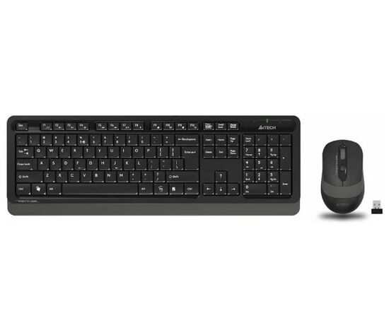 Точка ПК Беспроводной комплект клавиатура + мышь A4Tech Fstyler FG1010, черный/серый