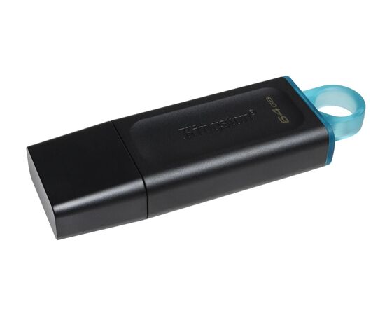 Точка ПК Флешка Kingston DataTraveler Exodia 64 GB, черный/голубой