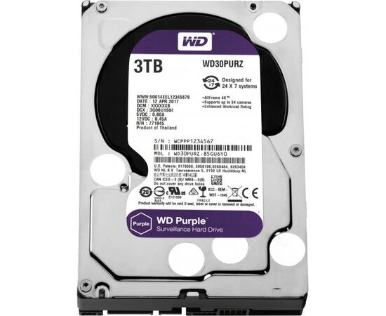 Точка ПК Жесткий диск Western Digital WD Purple 3 TB WD30PURZ, изображение 2