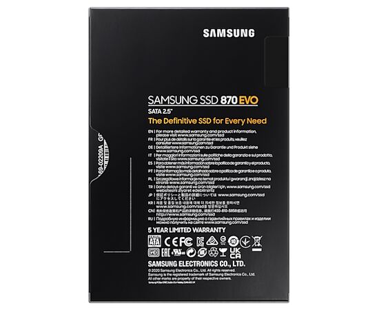 Точка ПК Твердотельный накопитель Samsung 870 EVO 500 ГБ SATA MZ-77E500BW, изображение 13
