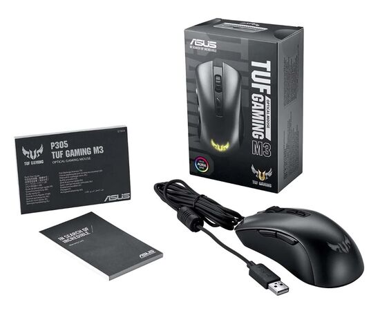 Точка ПК Игровая мышь ASUS TUF Gaming M3, серый/черный, изображение 5