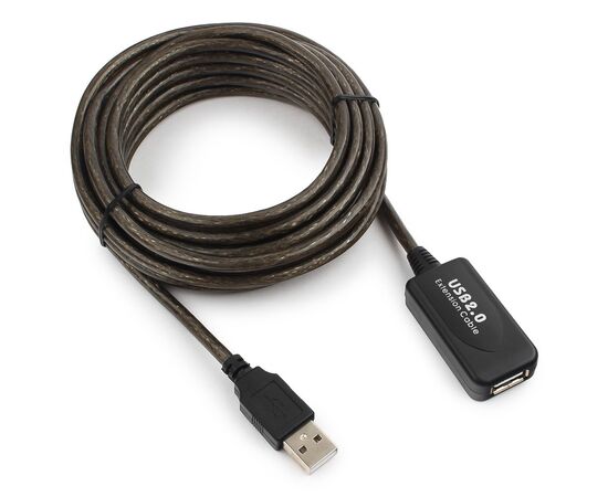 Точка ПК Кабель удлинительный активный USB 2.0 Gembird/Cablexpert UAE-01-5M, AM/AF, 5м