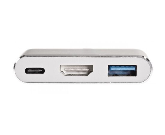 Точка ПК Переходник/адаптер Telecom USB Type-C - HDMI/USB Type-C/USB (TUC010), серебристый, изображение 2