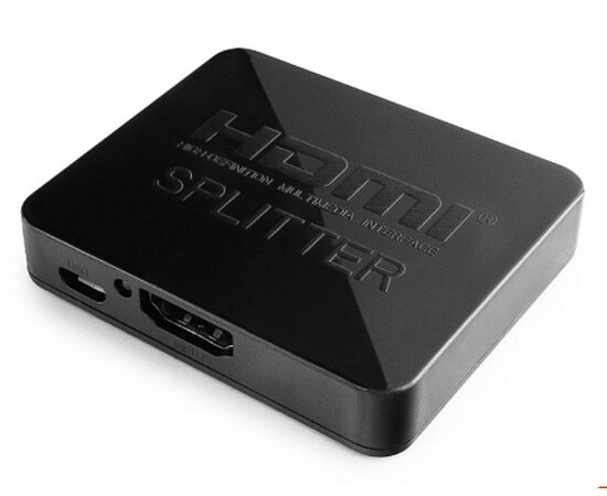 Точка ПК Разветвитель HDMI Cablexpert DSP-2PH4-03, HD19F/2x19F, 1 компьютер => 2 монитора, Full-HD, 3D, 1.4v