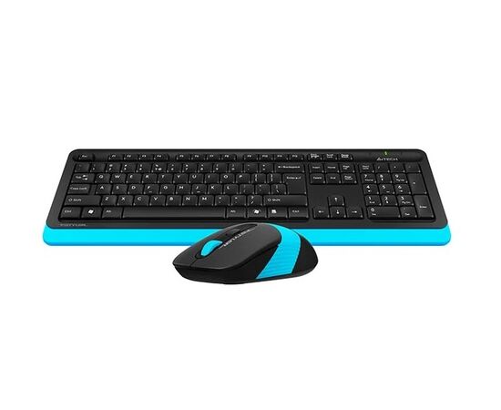 Точка ПК Беспроводной комплект клавиатура + мышь A4Tech Fstyler FG1010, черный/голубой, изображение 2