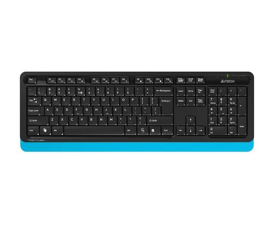 Точка ПК Беспроводной комплект клавиатура + мышь A4Tech Fstyler FG1010, черный/голубой, изображение 5
