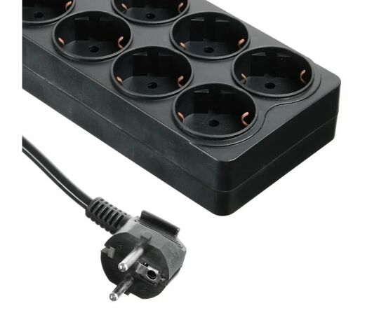 Точка ПК Сетевой фильтр Ippon BK238-16 3м (8 розеток) черный (коробка), изображение 2