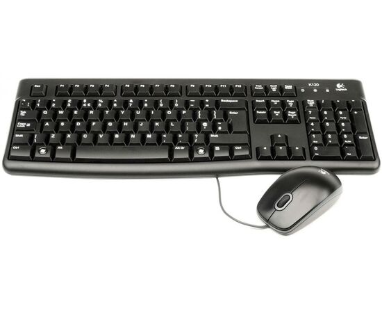 Точка ПК Клавиатура и мышь Logitech Desktop MK120, черный, изображение 2