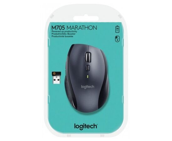 Точка ПК Беспроводная мышь Logitech M705 Marathon, черный, изображение 3