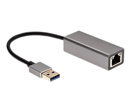 Точка ПК Сетевой адаптер AOpen ADU312M USB - LAN RJ-45, серый