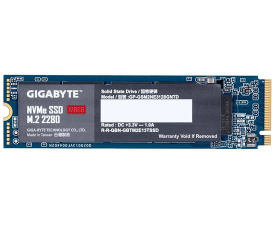 Точка ПК Твердотельный накопитель NVME GIGABYTE 128 GB (GP-GSM2NE3128GNTD), изображение 3