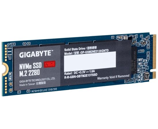 Точка ПК Твердотельный накопитель NVME GIGABYTE 128 GB (GP-GSM2NE3128GNTD), изображение 2