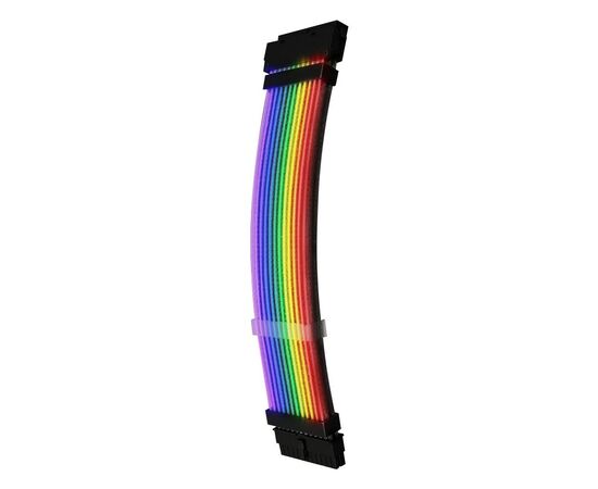 Точка ПК Кабель-удлинитель для БП 1STPLAYER MC-24PIN-01 / RGB, 24-pin, 200mm, 2-pin 5v input / RGB, изображение 4