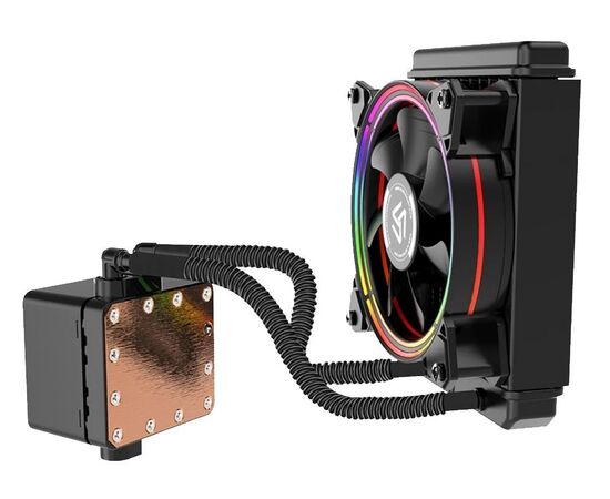 Точка ПК Система водяного охлаждения для процессора ALSEYE HALO H120, черный/RGB, изображение 2